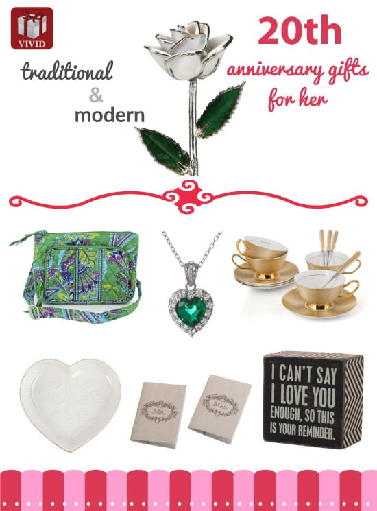 20Th Anniversary Gift Ideas For Her
 Best 20th Anniversary Gift Ideas for Her Vivid s
