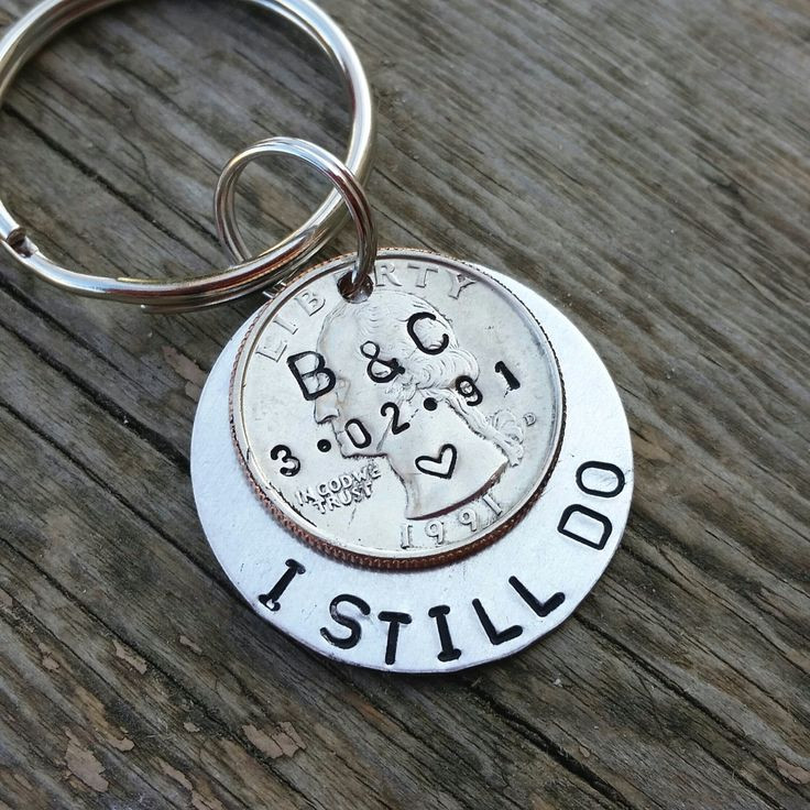 25Th Anniversary Gift Ideas For Him
 personalized 25th anniversary keychain I still do keychain