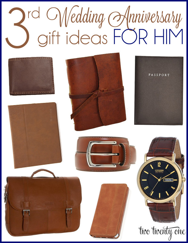 3 Year Anniversary Leather Gift Ideas For Him
 3rd Wedding Anniversary Gift Ideas