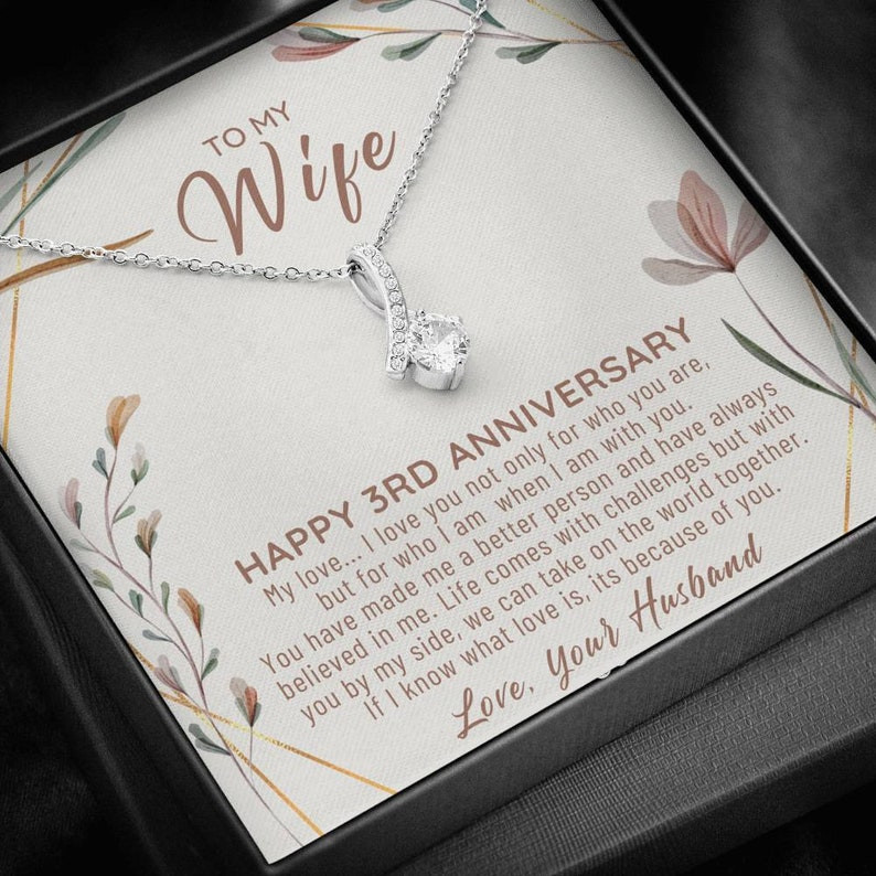 3Rd Wedding Anniversary Gift Ideas
 3rd Anniversary Gift For Her 3rd Anniversary Gift For Wife
