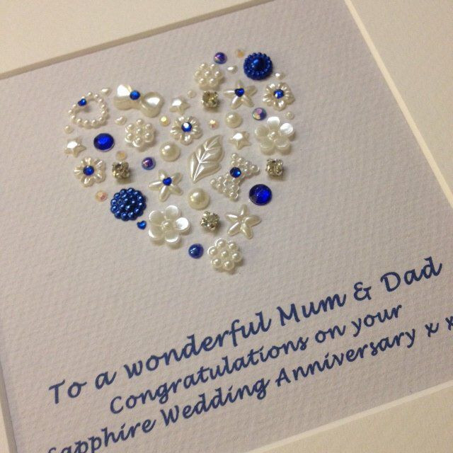 45Th Wedding Anniversary Gift Ideas
 Personalised Sapphire Wedding Anniversary Gift 45th