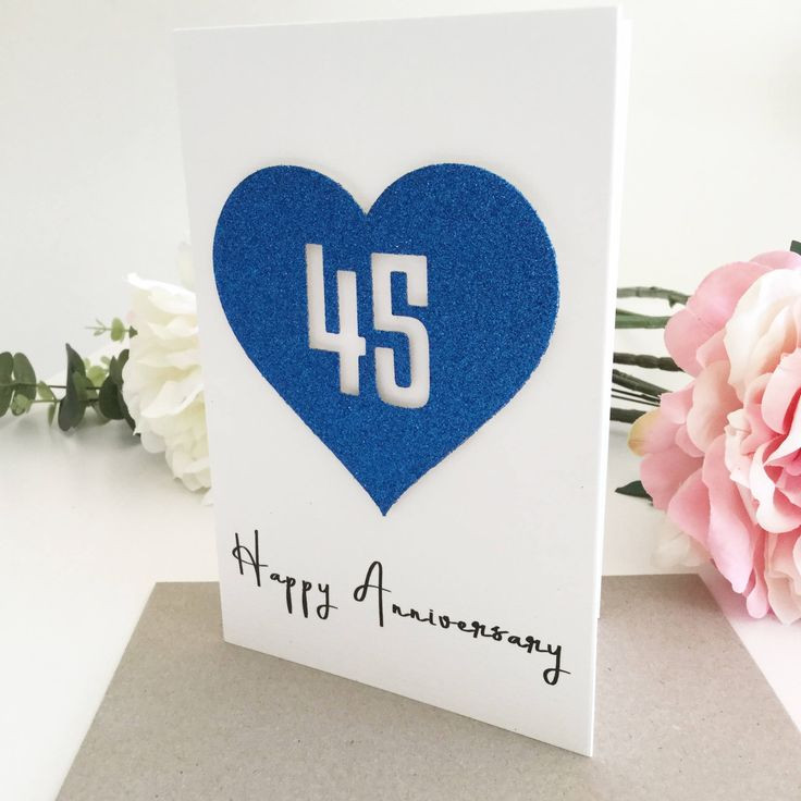 45Th Wedding Anniversary Gift Ideas For Husband
 45th wedding anniversary card sapphire anniversary red