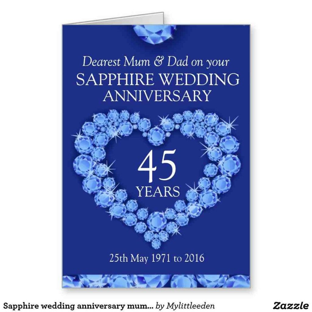 45Th Wedding Anniversary Gift Ideas For Husband
 45Th Wedding Anniversary Gift Ideas For Parents