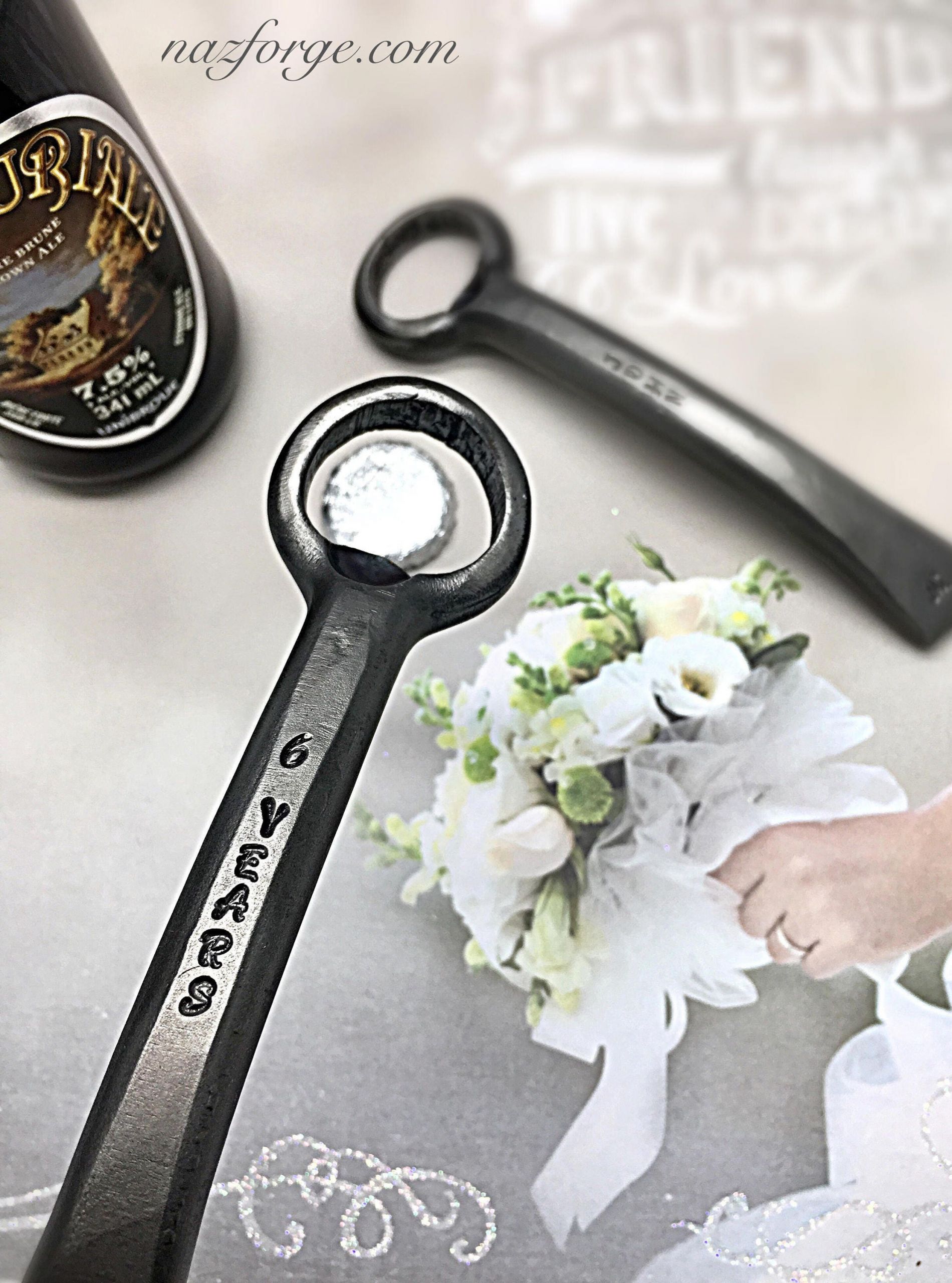 6Th Wedding Anniversary Gift Ideas For Him
 6th Year Iron Wedding Anniversary Gift Bottle Opener 6