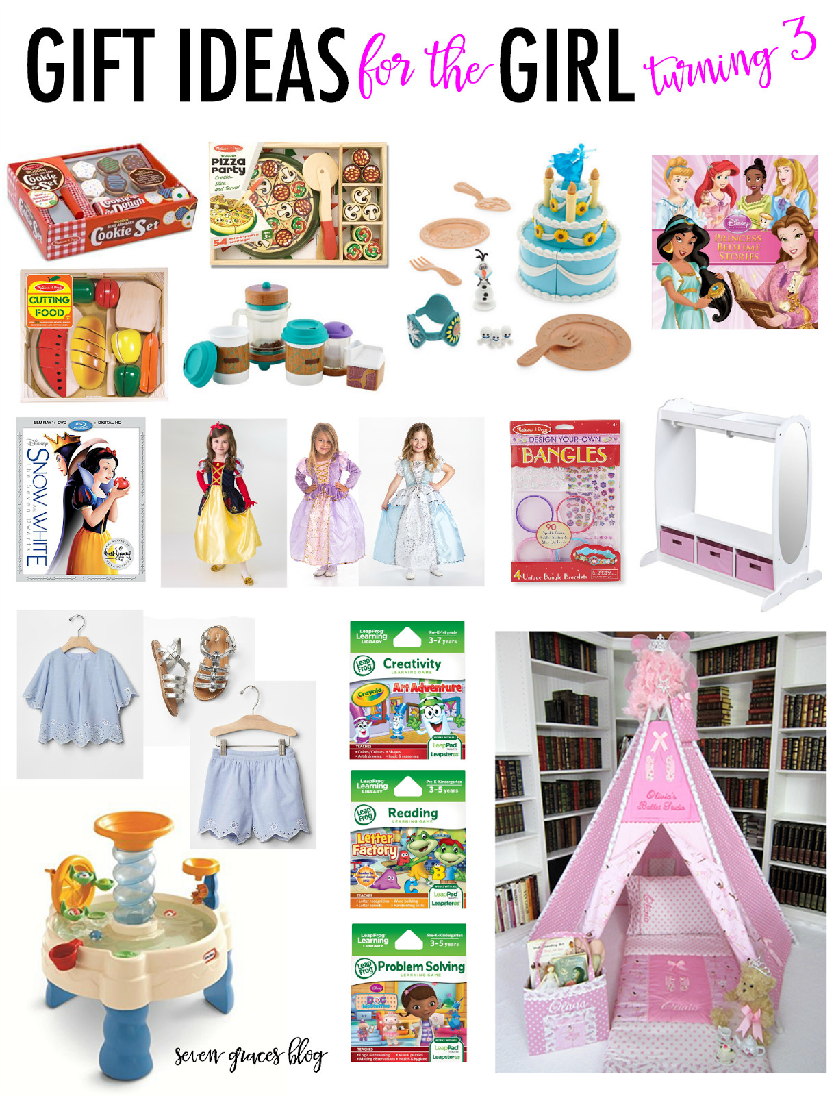 Birthday Gift Ideas For 11 Year Old Girls
 Gift Ideas for the Girl Turning Three Seven Graces