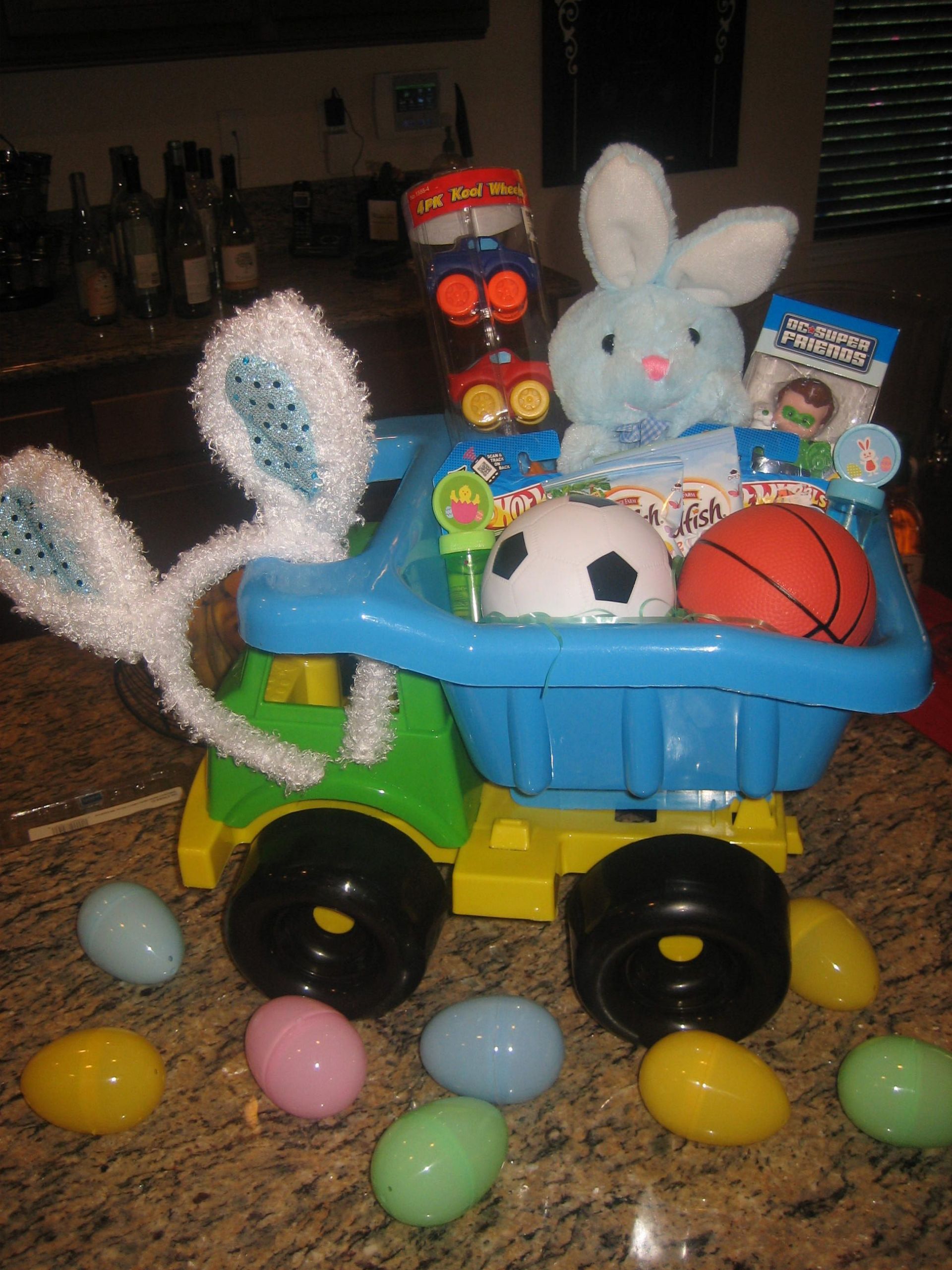 Boy Easter Gift
 cute easter basket for baby boy fill eggs with animal