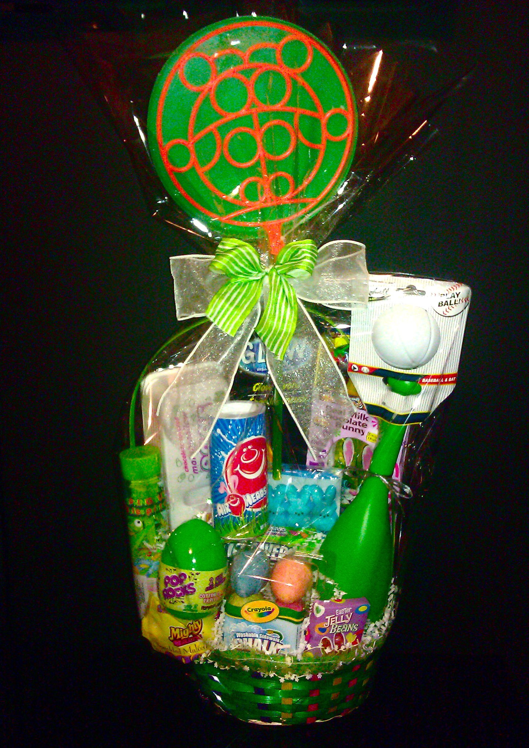 Boy Easter Gift
 Boys Easter Basket by wrapped a la mode