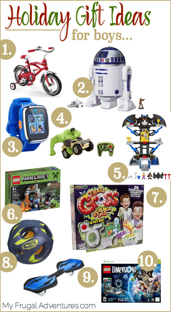 Boys Gift Ideas Age 6
 Holiday Gift Guide for Boys Age 5 10 My Frugal Adventures
