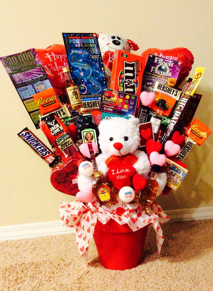 Candy Baskets For Valentines Day
 Made my own "bro quet" valentinesday ts for
