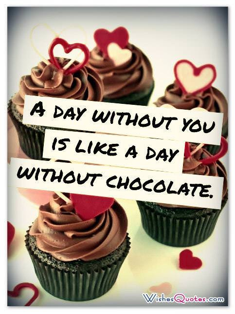Chocolate Love Quotes
 Love And Chocolate By WishesQuotes