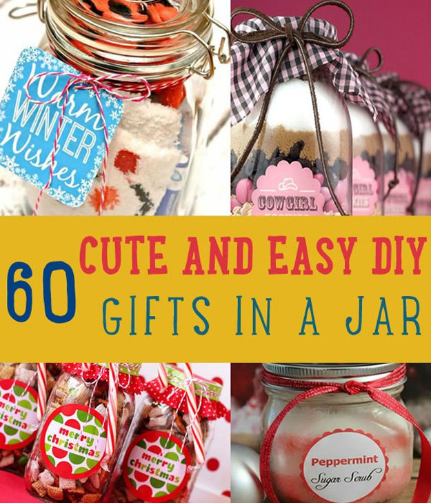 Cute Gift Ideas For Girlfriend Homemade
 60 Cute and Easy DIY Gifts in a Jar