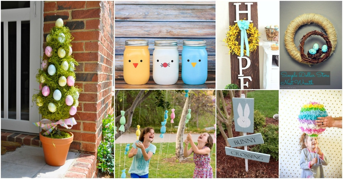 Diy Outdoor Easter Decorations
 25 Creative DIY Outdoor Easter Decorations That Fill Your