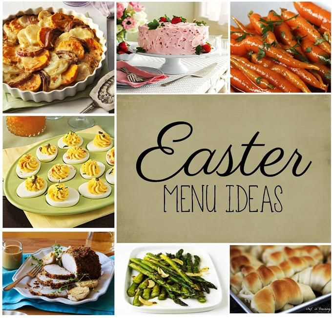 Easter Dinners Menu
 Easter Dinner Menu Ideas