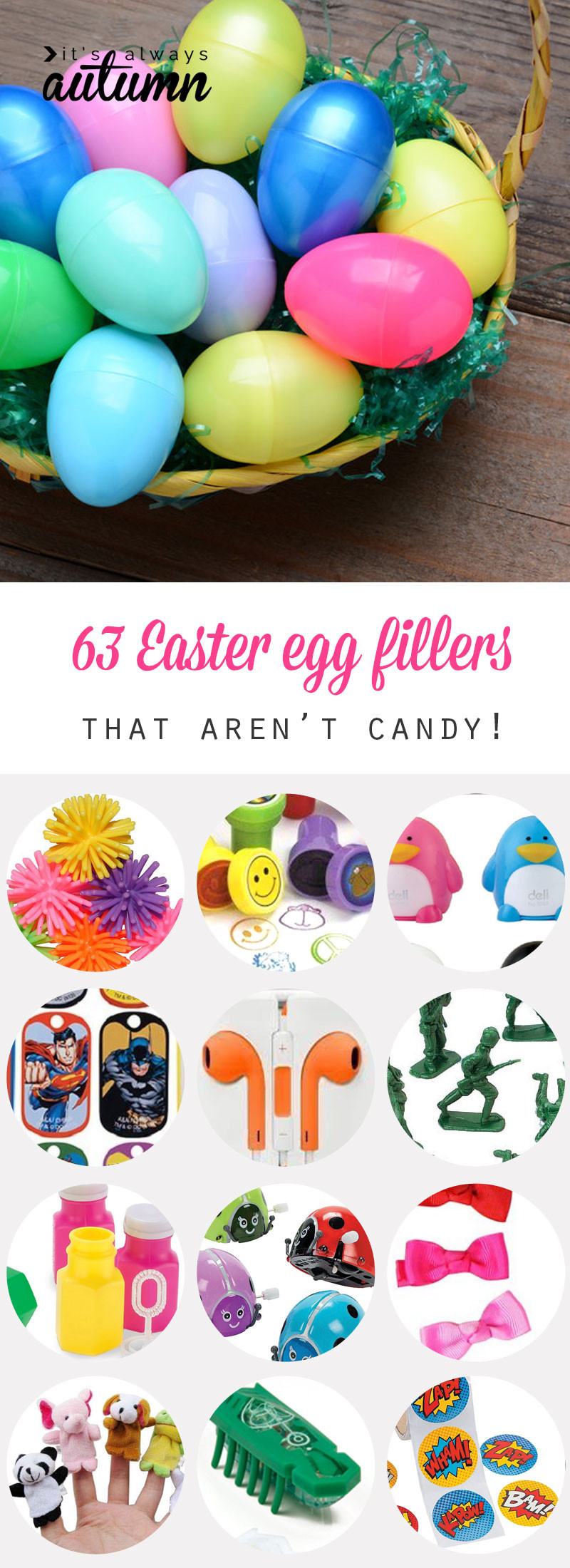 Easter Egg Filler Ideas
 Easter egg filler ideas that aren t candy It s Always