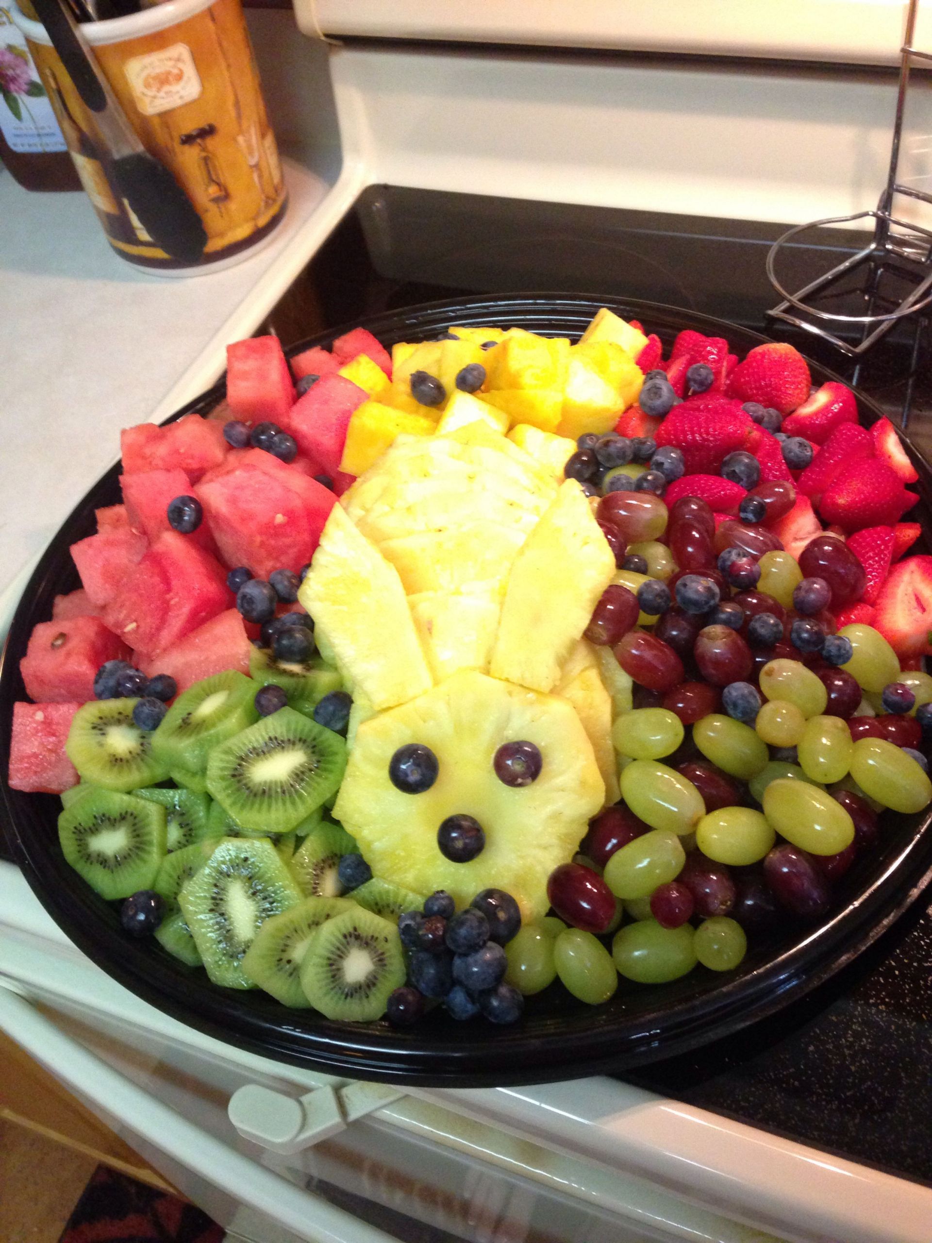 Easter Fruit Tray Ideas
 So I saw this on here and decided to try it for our