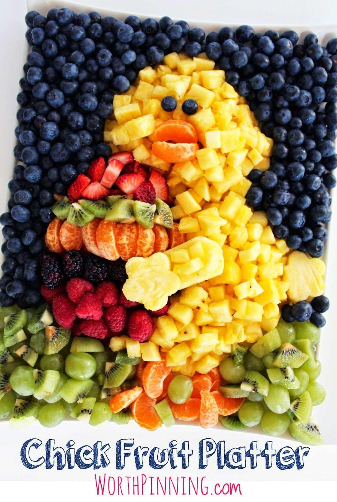 Easter Fruit Tray Ideas
 Easter Chick Fruit Platter fruits Pinterest