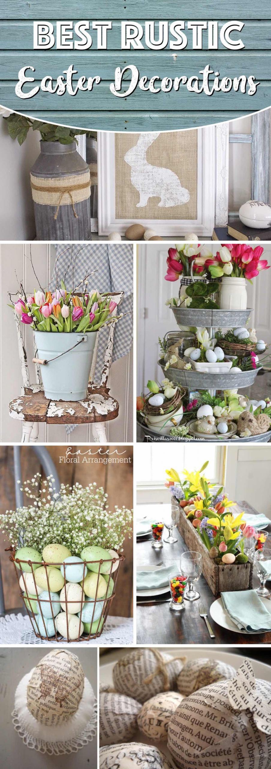 Easter Home Decor
 20 Rustic Easter Decorations Bringing a Farmhouse Appeal