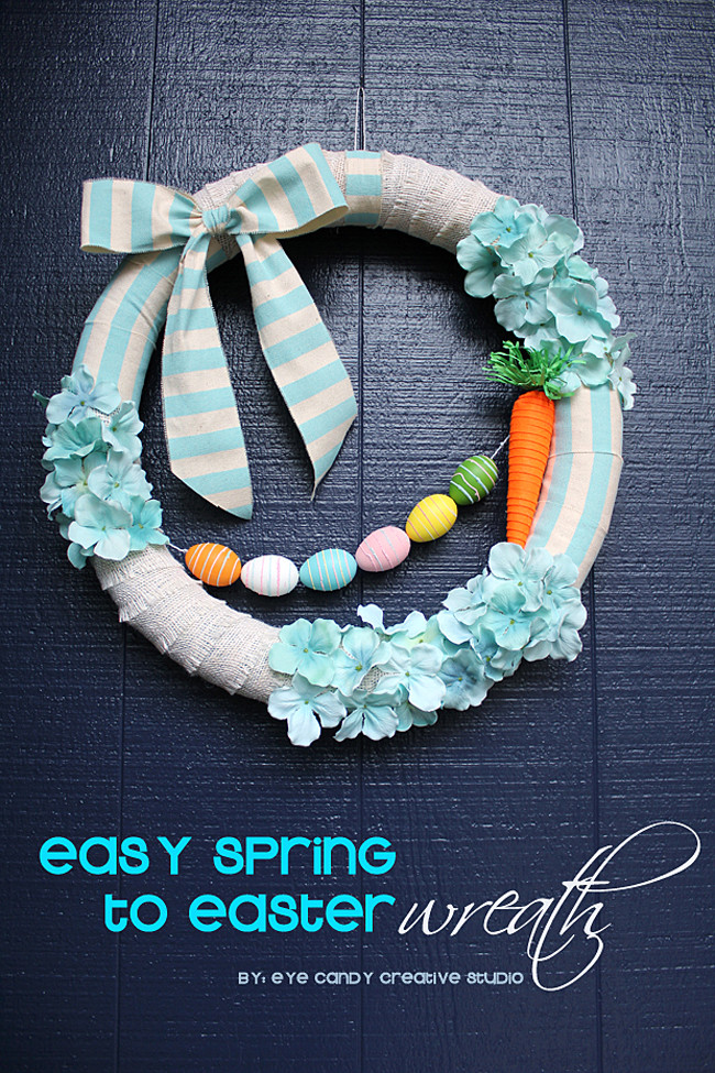 Easter Wreath Craft
 Eye Candy Creative Studio CRAFT Spring to Easter Wreath