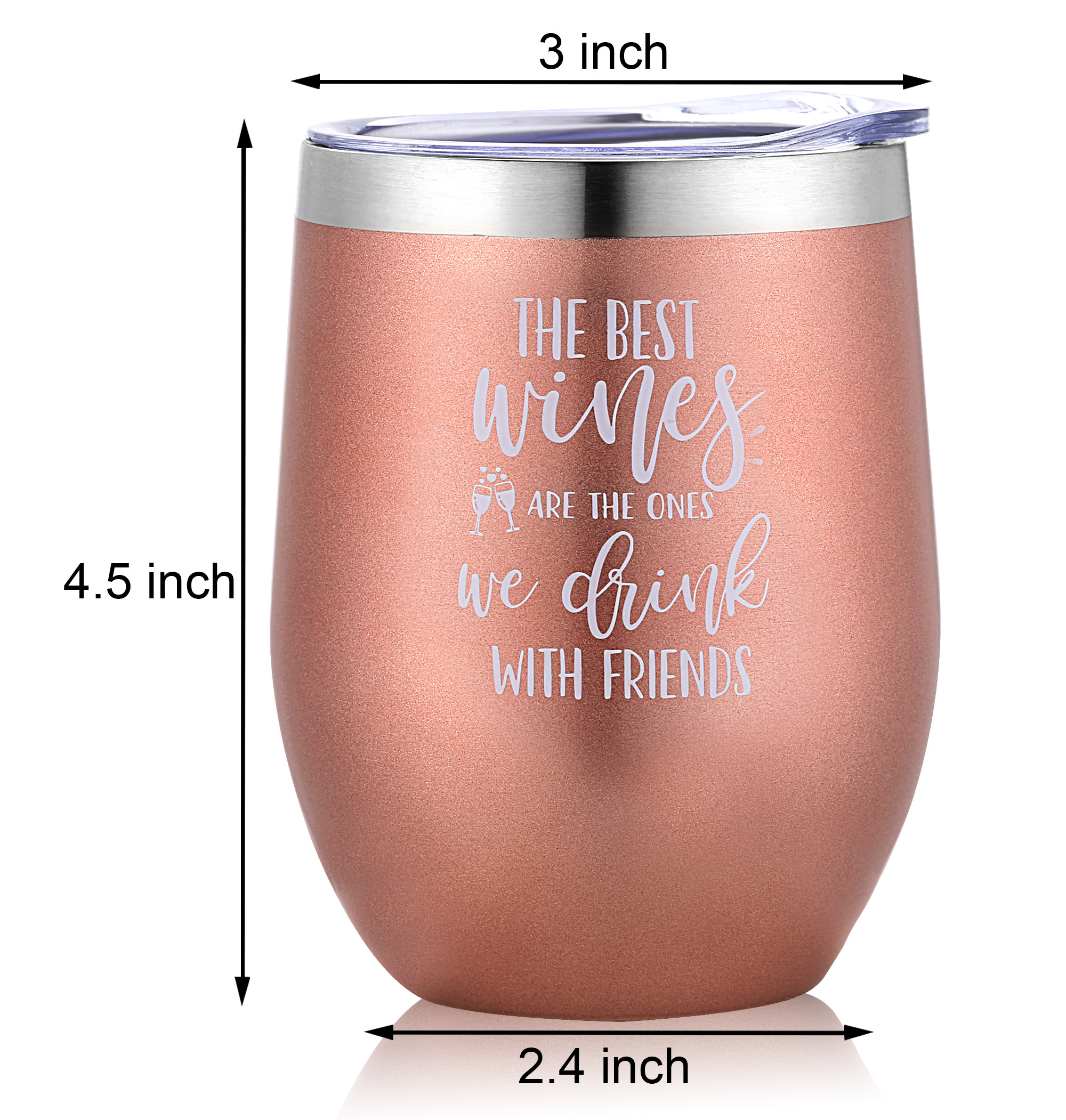 Funny Gift Ideas For Girlfriend
 Best Friend Gifts for Women – Funny Wine Tumbler with Lid