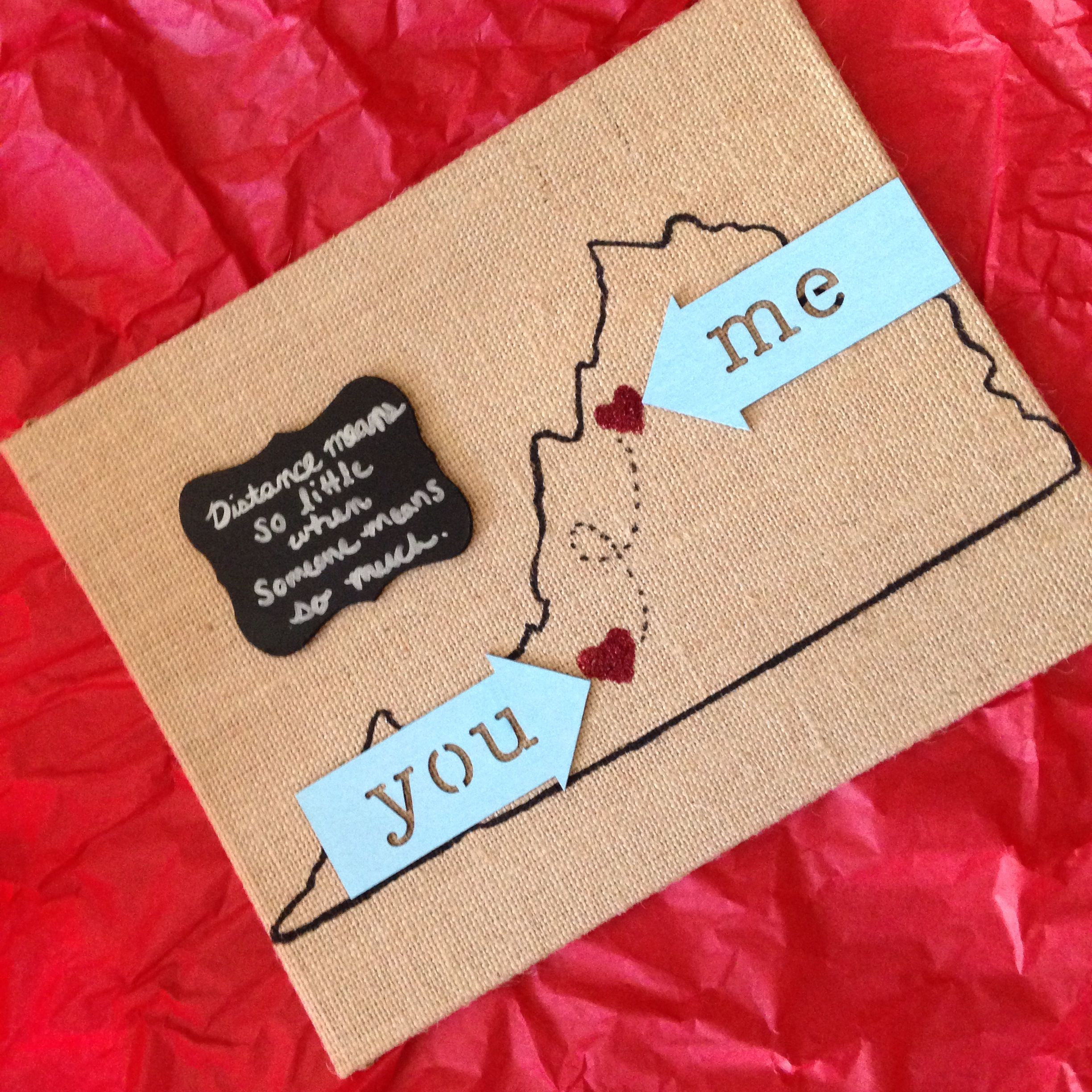 Gift Ideas For Long Distance Girlfriend
 I m in a long distance relationship & I made this for my