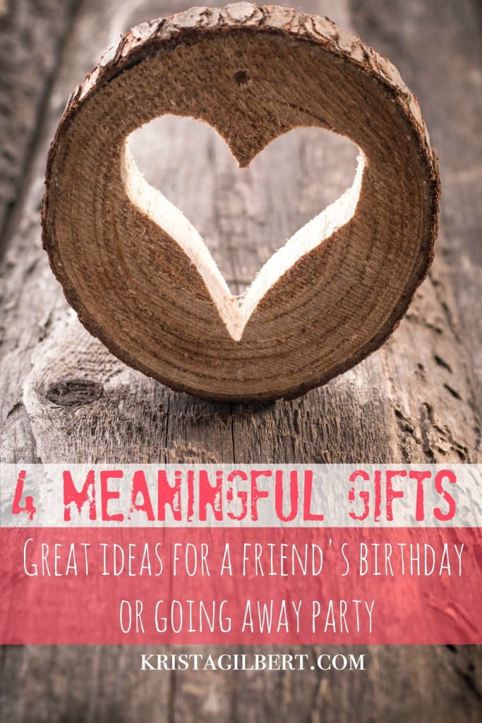 Going Away Gift Ideas For Girlfriend
 Meaningful Christmas Gifts 3 Homemade Ideas Krista Gilbert