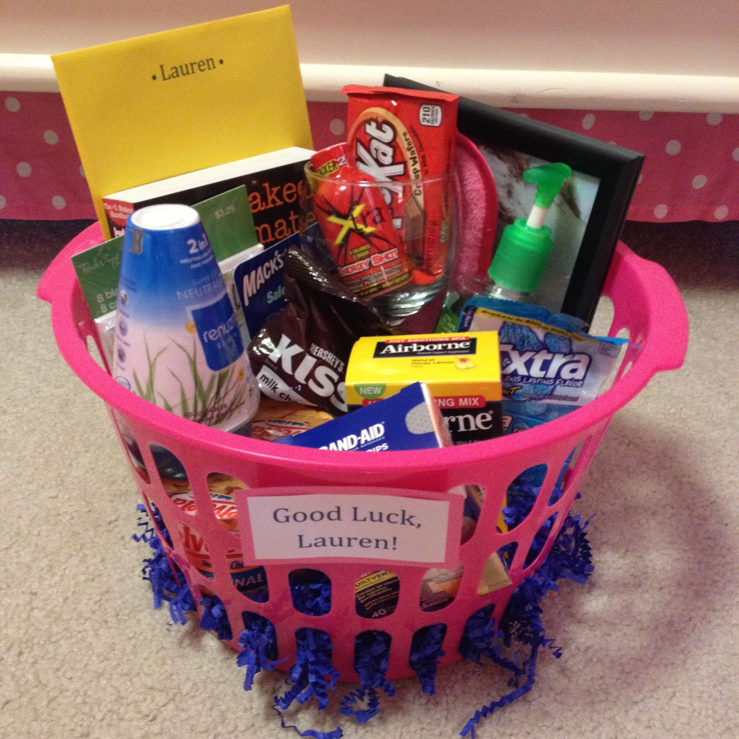 Going Away Gift Ideas For Girlfriend
 Going Away To College t basket