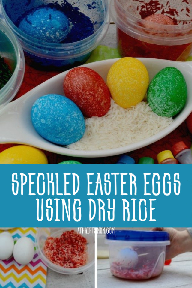 How To Make Easter Egg Dye With Food Coloring
 Mess Free Easter Eggs Made with dry rice and food