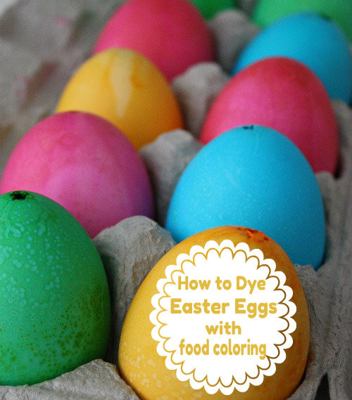 How To Make Easter Egg Dye With Food Coloring
 How to dye eggs with food coloring