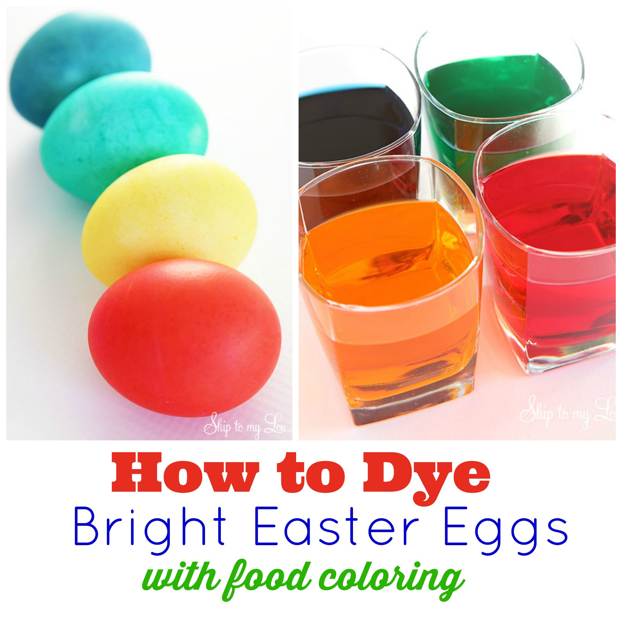 How To Make Easter Egg Dye With Food Coloring
 How to dye eggs with food coloring