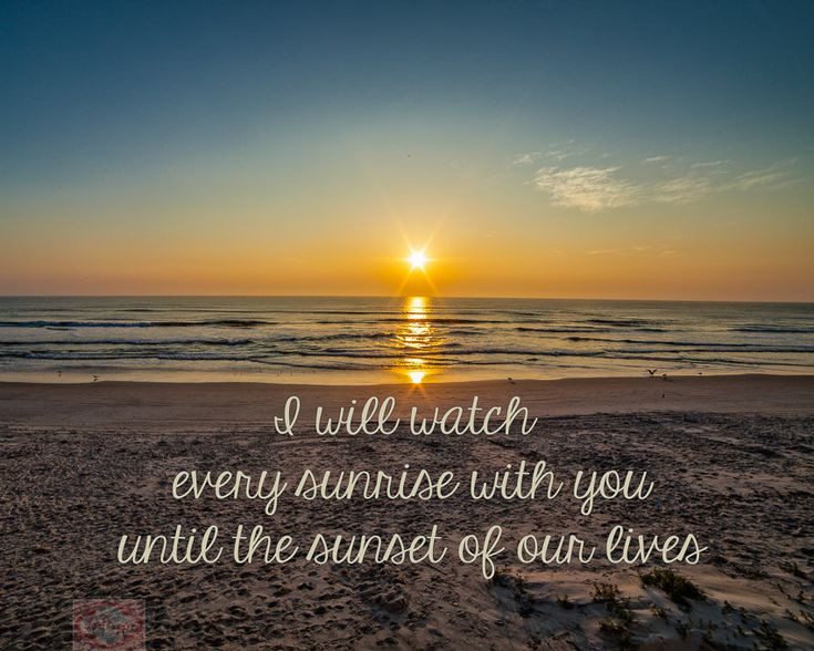 Romantic Beach Quotes
 Nature Sunrays at Sunrise Sunset on the Beach Love Quote