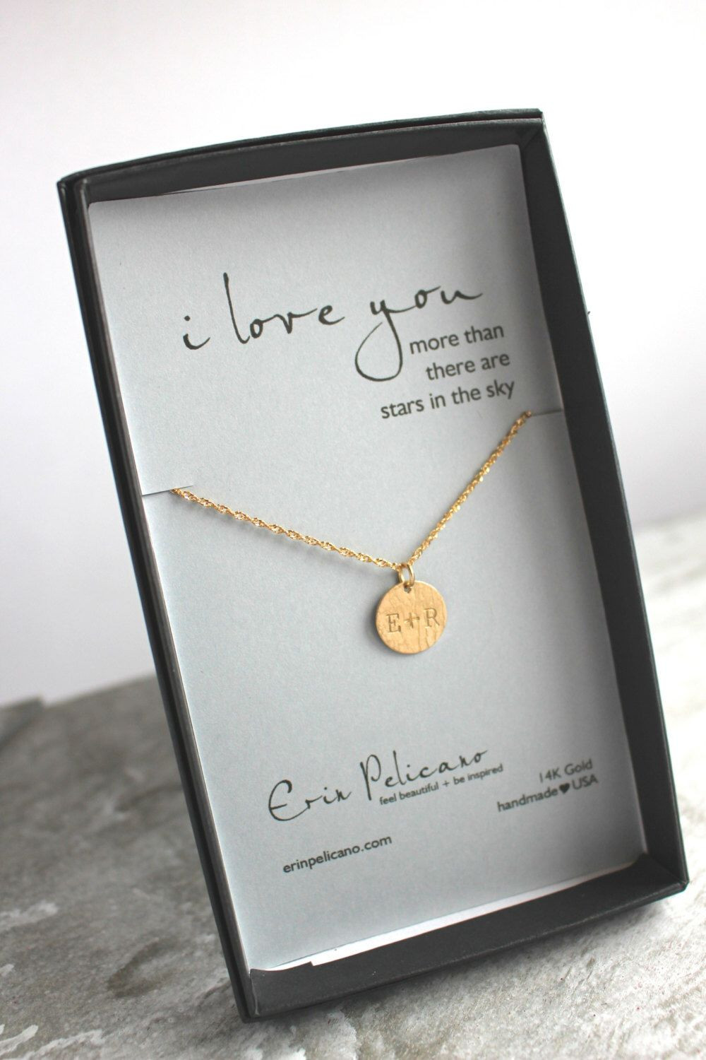 Sentimental Gift Ideas For Girlfriend
 Personalized Gift for Her I Love You Necklace Valentines
