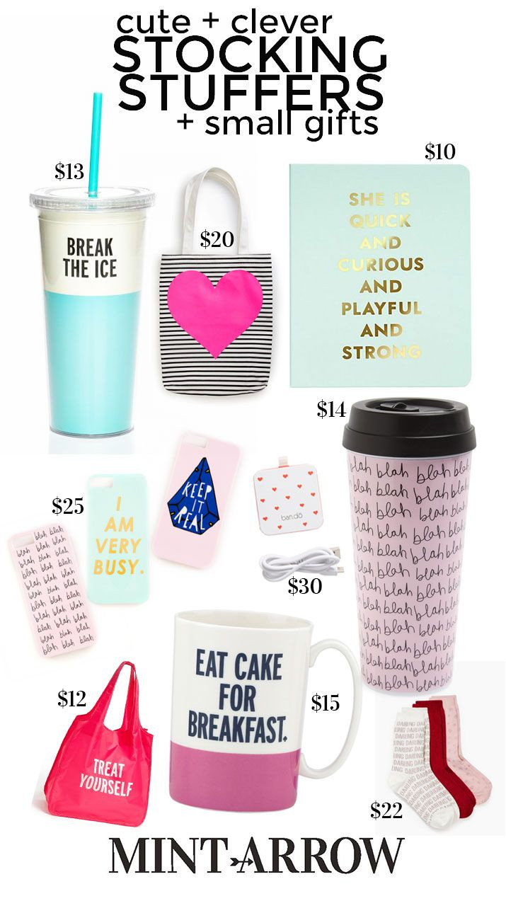 Small Gift Ideas For Girlfriends
 cute clever stocking stuffers and small ts & $100