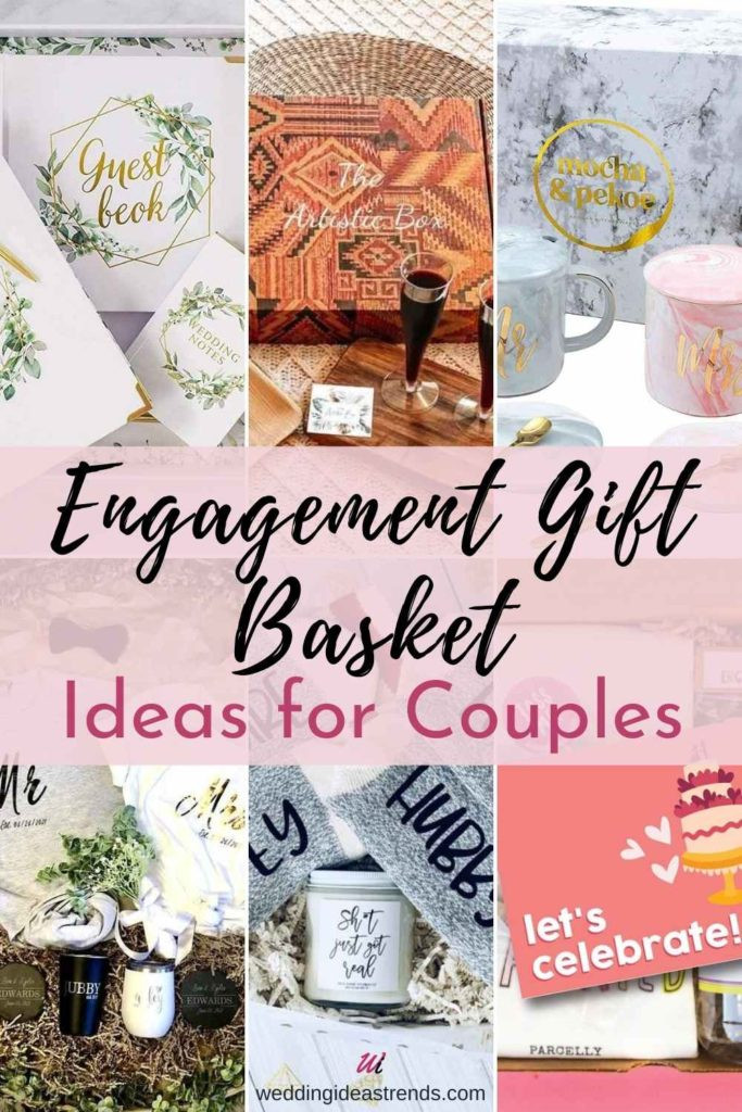 Thank You Gift Ideas For Couples
 15 Best Engagement Gift Basket Ideas for Couples wedding