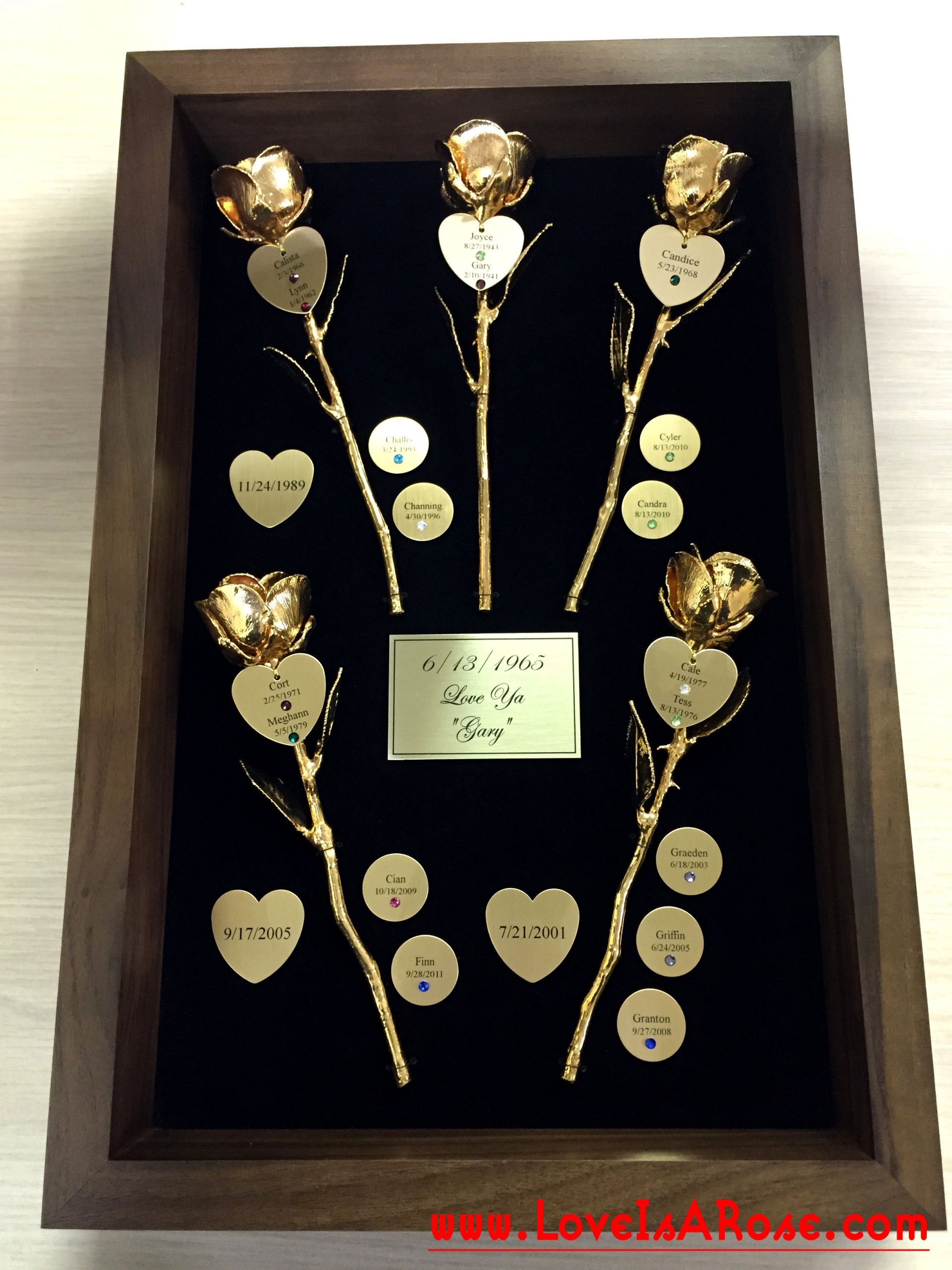 Unique Anniversary Gift Ideas
 Gold Roses for Custom 50th Anniversary Gifts Love Is A