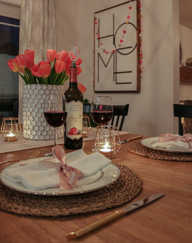 Valentine Dinners At Home
 Romantic Home Date Night Valentine s Day Tablescape