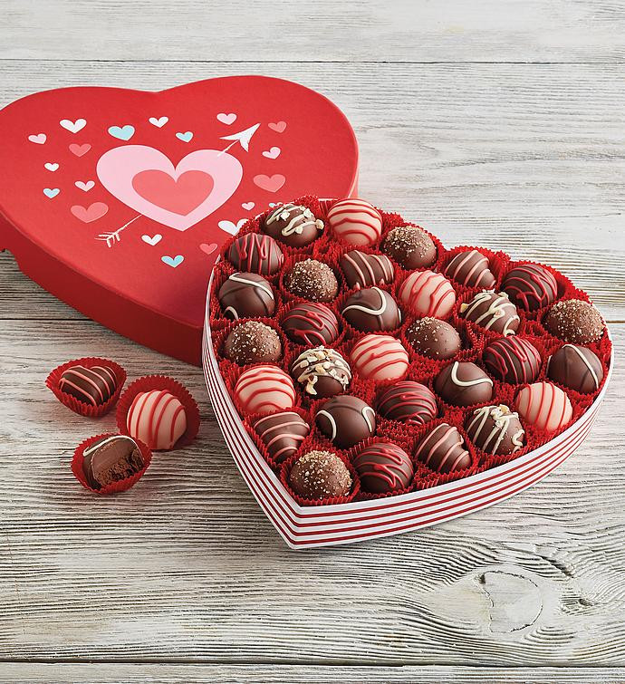 Valentines Day Candy Bulk
 Chocolate Truffles in Valentine s Day Heart Box