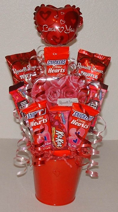 Valentines Day Candy Gift
 Valentine Candy Bouquet